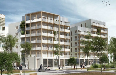 Démarrage des travaux de logements et commerces à Bezons (95)